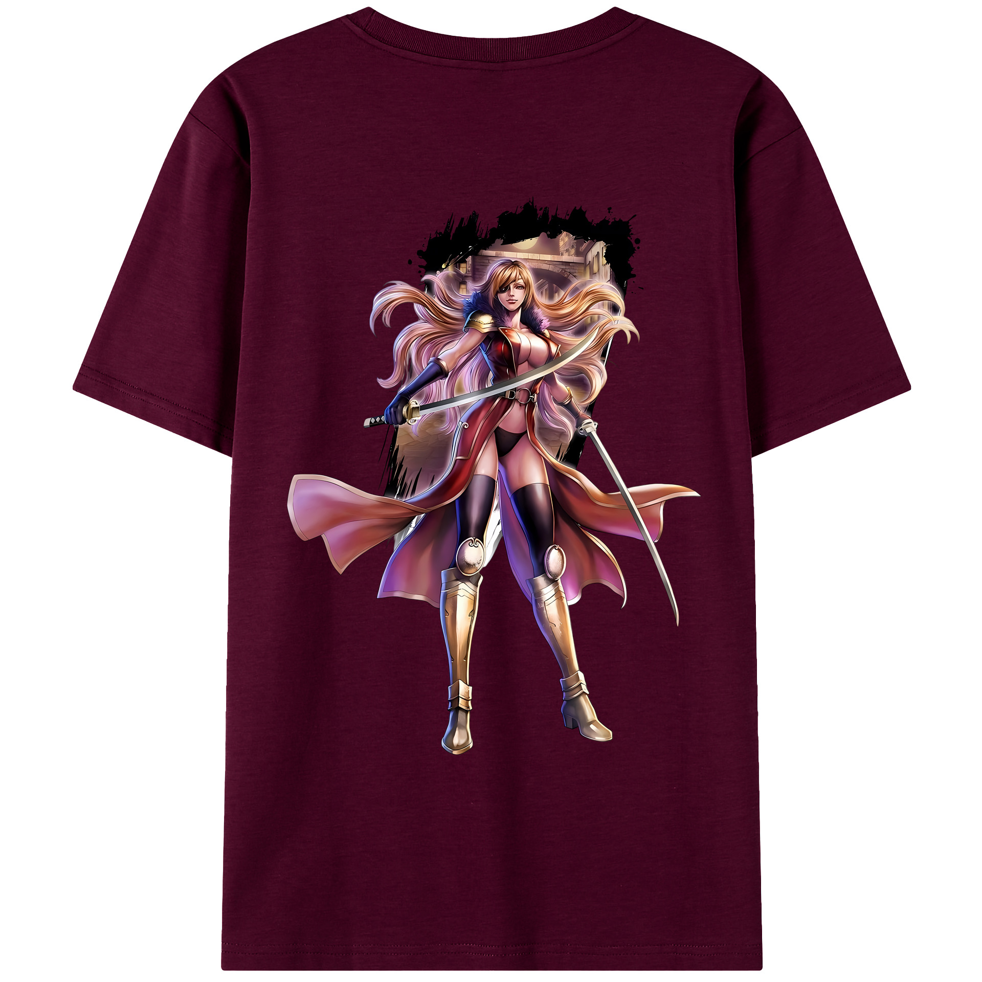 （画像用） 北斗の拳 Fist of the North Star レディース半袖Tシャツ(バックプリント)